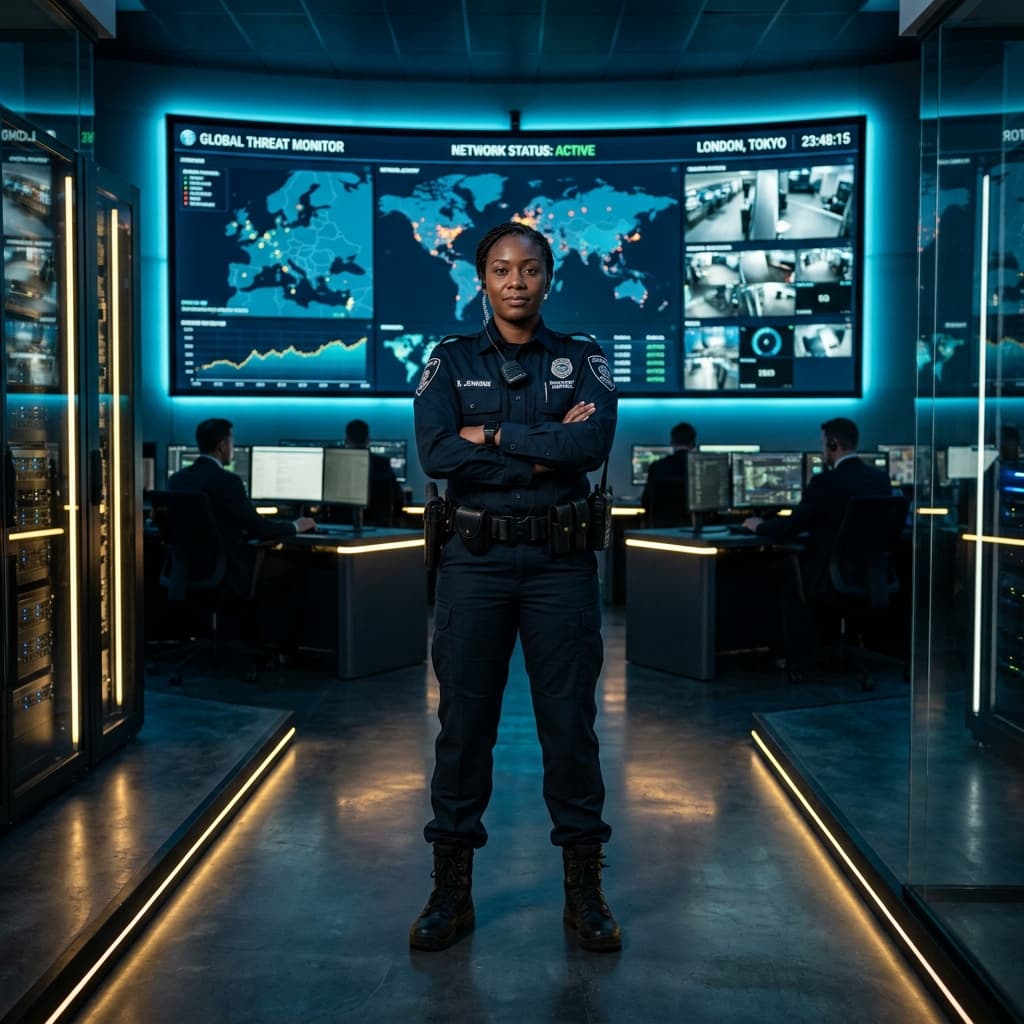 AI Professional Combatant Securitas operations center